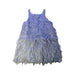 A Blue Sleeveless Dresses from Seed in size 6T for girl. (Front View)