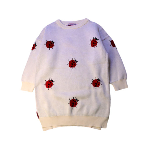 A White Sweater Dresses from Konges Sløjd in size 5T for girl. (Front View)