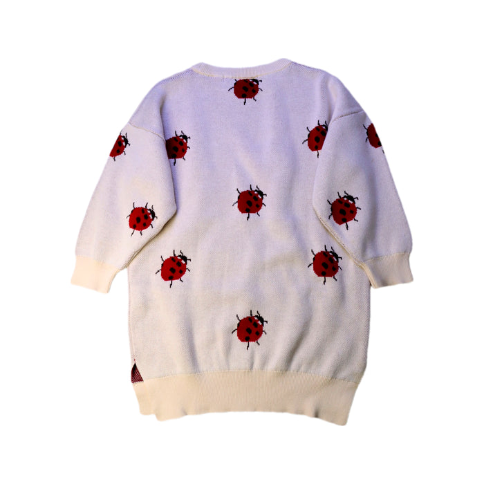 A White Sweater Dresses from Konges Sløjd in size 5T for girl. (Back View)
