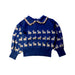 A Blue Long Sleeve Tops from Emile et Ida in size 6T for girl. (Front View)