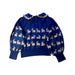 A Blue Long Sleeve Tops from Emile et Ida in size 6T for girl. (Back View)