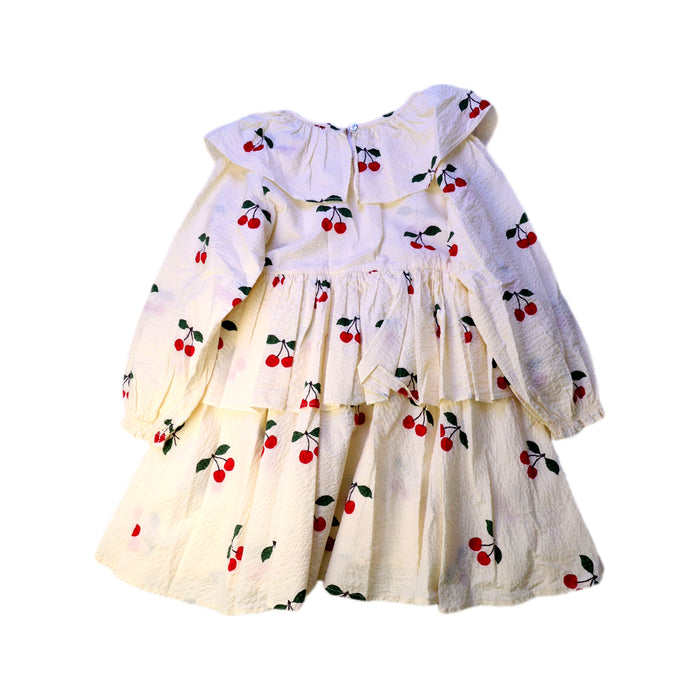 A White Long Sleeve Dresses from Konges Sløjd in size 5T for girl. (Back View)
