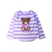 A Purple Long Sleeve Tops from Hux in size 4T for girl. (Front View)