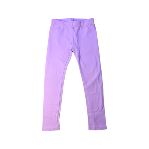 A Purple Leggings from Seed in size 4T for girl. (Front View)