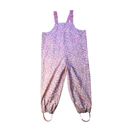 A Pink Long Overalls from Wheat in size 2T for girl. (Front View)