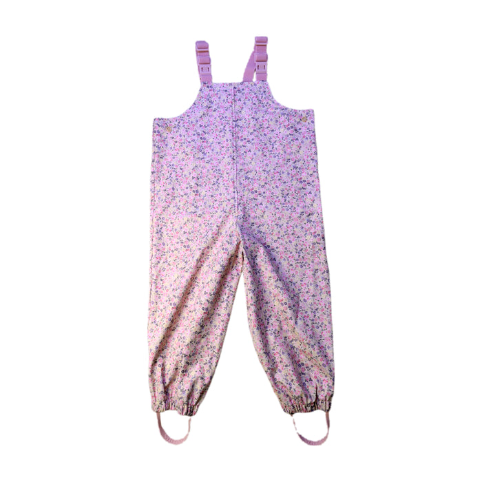 A Pink Long Overalls from Wheat in size 2T for girl. (Front View)
