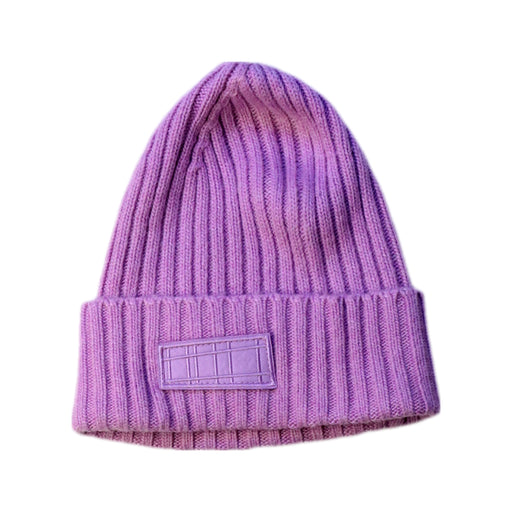 A Purple Beanies from Molo in size 12-18M for neutral. (Front View)