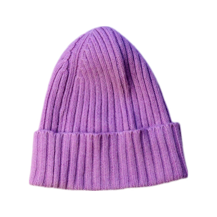 A Purple Beanies from Molo in size 12-18M for neutral. (Back View)
