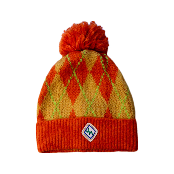 A Orange Winter Hats from Jelly Mallow in size 7Y for neutral. (Front View)