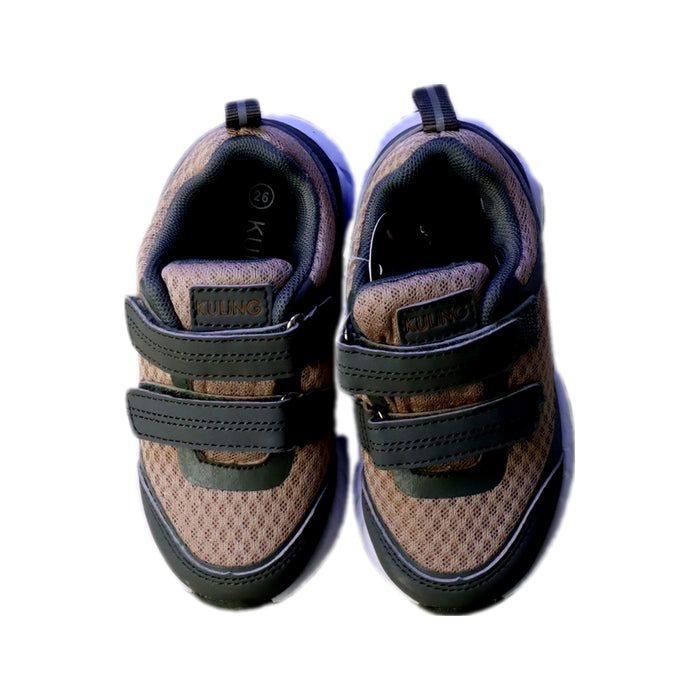 A Black Sneakers from Kuling in size 4T for neutral. (Back View)