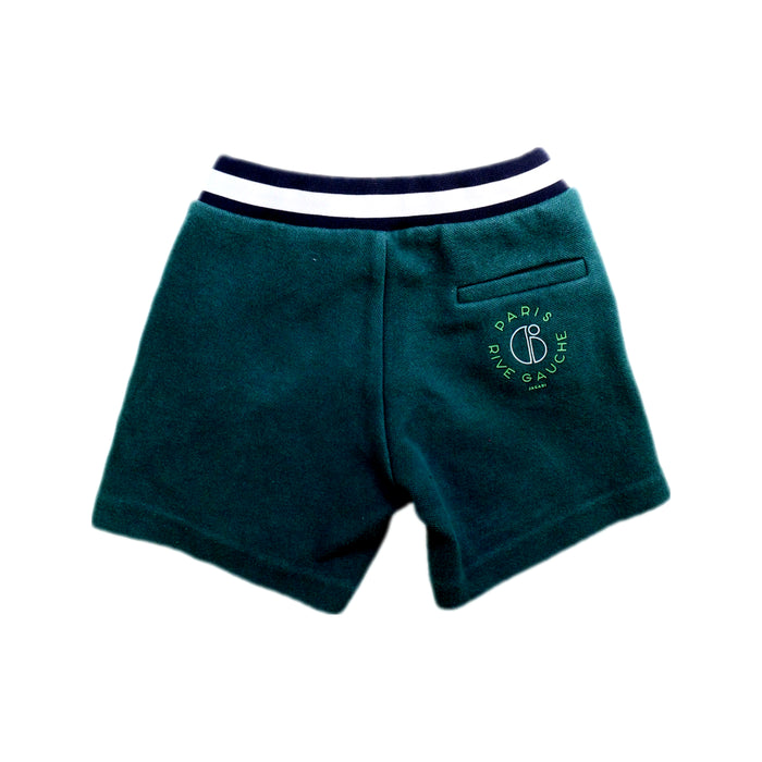 A Green Shorts from Jacadi in size 4T for boy. (Back View)
