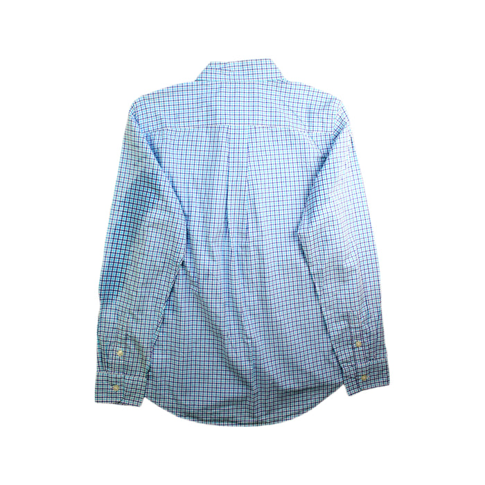 A Blue Long Sleeve Shirts from Ralph Lauren in size 14Y for boy. (Back View)