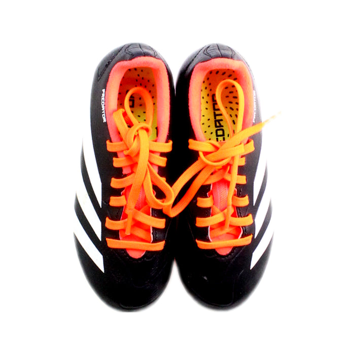 A Black Cleats/Soccer Shoes from Adidas in size 5T for boy. (Back View)