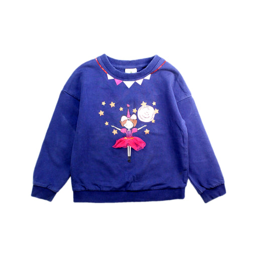 A Blue Crewneck Sweatshirts from Kingkow in size 4T for girl. (Front View)