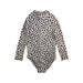 A White Swimsuits from Seed in size 3T for girl. (Back View)