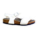 A White Sandals from Birkenstock in size 4T for girl. (Front View)