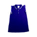 A Navy Sleeveless Polos from Jacadi in size 4T for girl. (Front View)