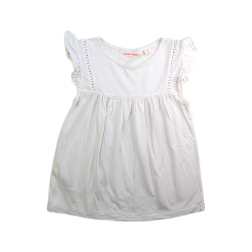 A White Sleeveless Tops from Country Road in size 4T for girl. (Front View)