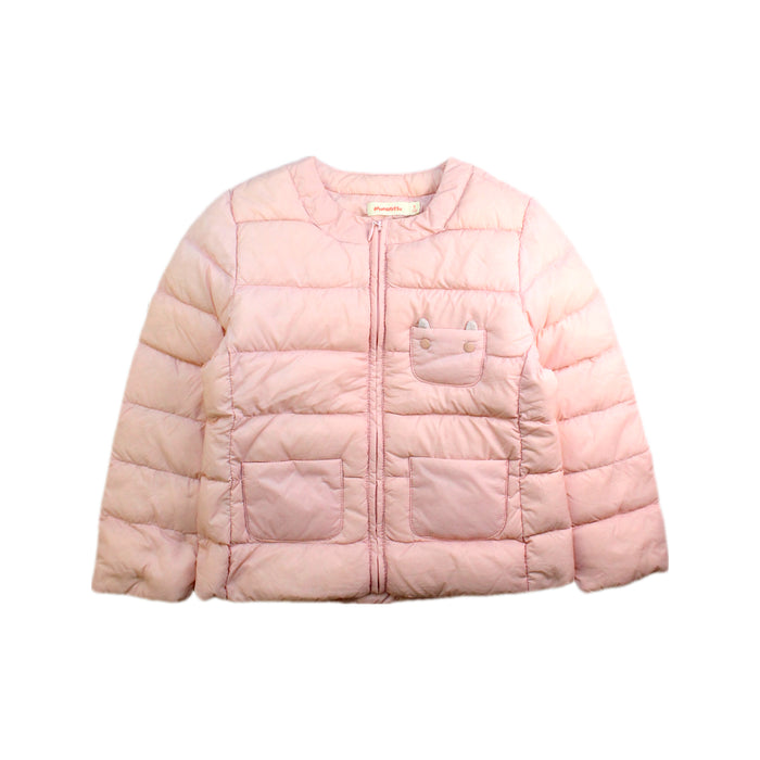 A Pink Puffer/Quilted Coats & Outerwear from Momonittu in size 6T for girl. (Front View)