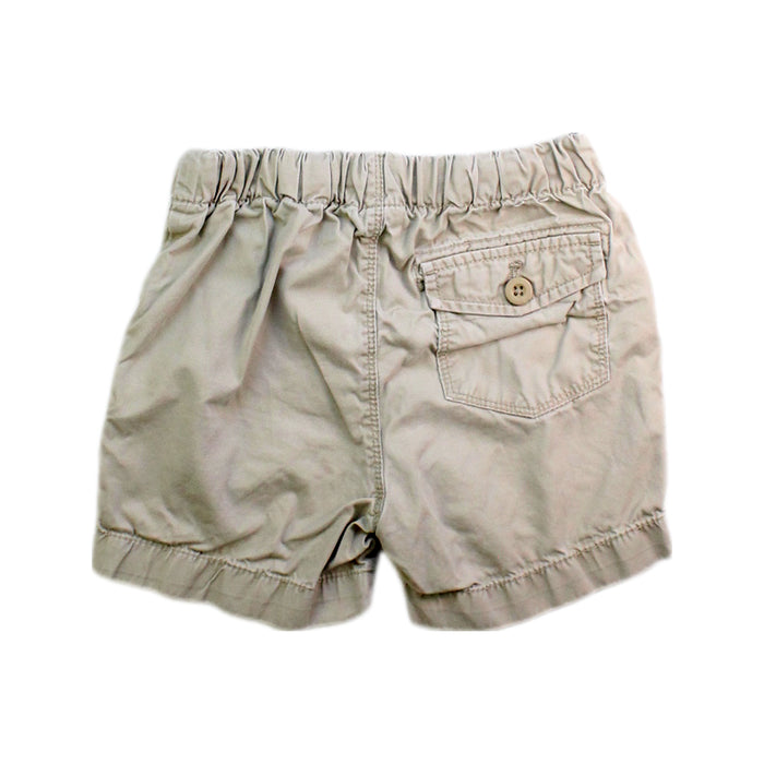 A Beige Shorts from Crewcuts in size 3T for boy. (Back View)