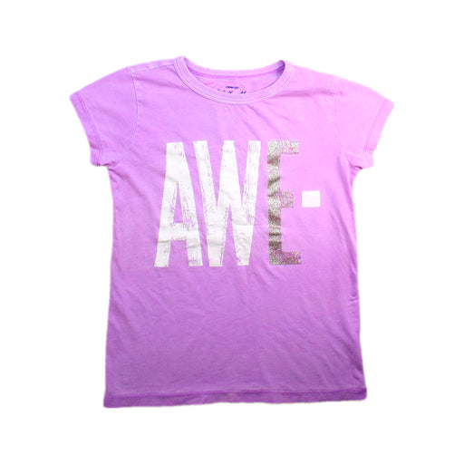 A Purple Short Sleeve T Shirts from Crewcuts in size 8Y for girl. (Front View)