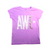 A Purple Short Sleeve T Shirts from Crewcuts in size 8Y for girl. (Front View)