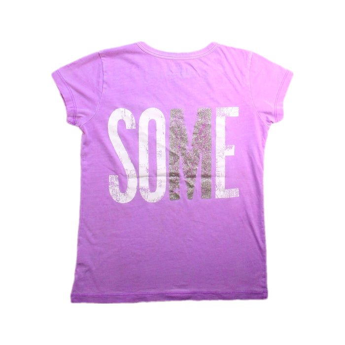 A Purple Short Sleeve T Shirts from Crewcuts in size 8Y for girl. (Back View)