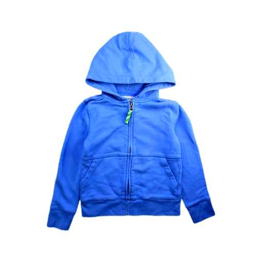 A Blue Zippered Sweatshirts from Crewcuts in size 4T for boy. (Front View)