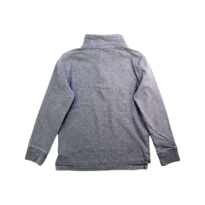 A Grey Zippered Sweatshirts from Crewcuts in size 4T for boy. (Back View)