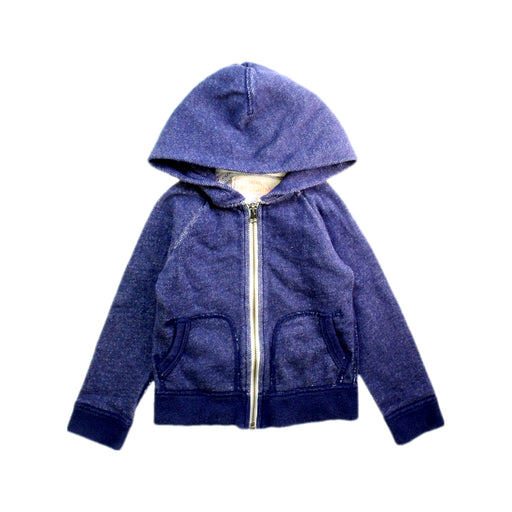 A Blue Hooded Sweatshirts from Crewcuts in size 3T for boy. (Front View)