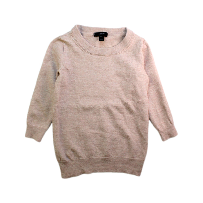 A Peach Sweater Dresses from J.Crew in size 2T for girl. (Front View)