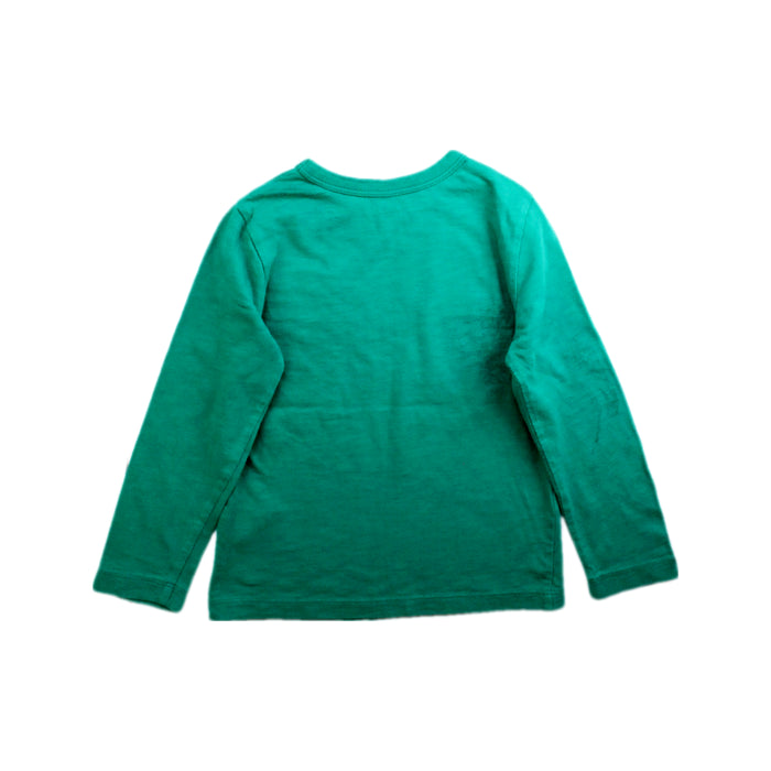 A Green Long Sleeve T Shirts from Crewcuts in size 3T for boy. (Back View)