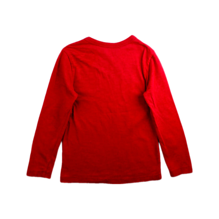A Red Long Sleeve T Shirts from Crewcuts in size 3T for boy. (Back View)