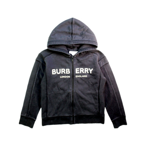 A Black Hooded Sweatshirts from Burberry in size 8Y for boy. (Front View)