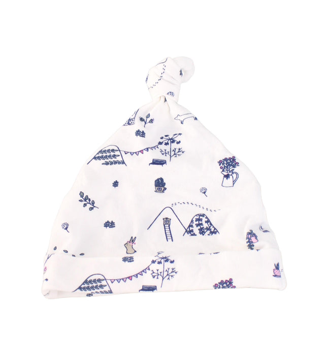 A White Beanies from Milky in size O/S for boy. (Front View)