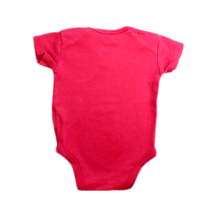 A Pink Short Sleeve Bodysuits from Mamas & Papas in size 3-6M for girl. (Back View)