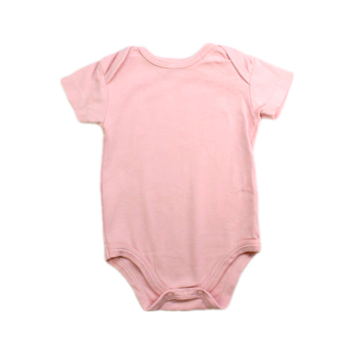 A Pink Short Sleeve Bodysuits from Mamas & Papas in size 3-6M for girl. (Front View)