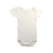 A White Short Sleeve Bodysuits from Petit Bateau in size 0-3M for girl. (Front View)
