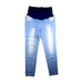 A Blue Jeans from 010 Maternity in size Maternity-L for maternity. (Front View)