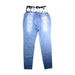 A Blue Jeans from 010 Maternity in size Maternity-L for maternity. (Back View)