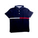 A Navy Short Sleeve Polos from Tommy Hilfiger in size 8Y for boy. (Front View)