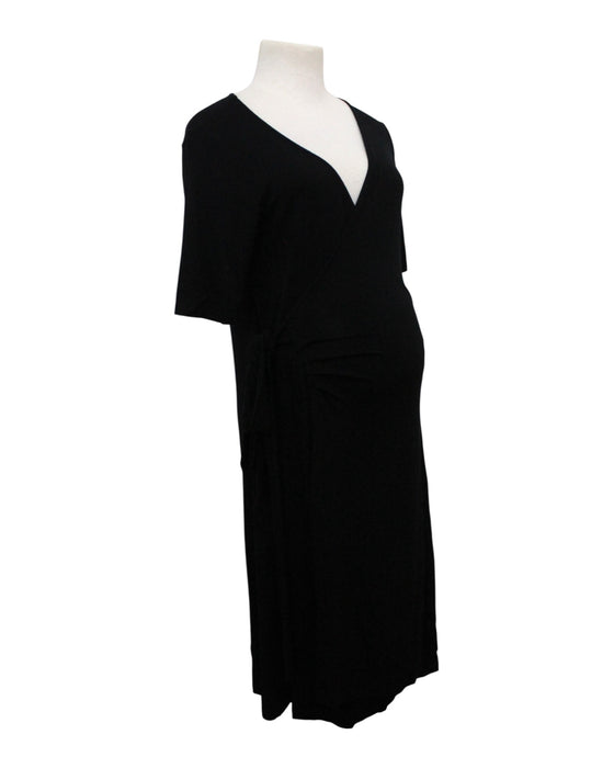 A Black Long Sleeve Dresses from Seraphine in size Maternity-M for maternity. (Front View)