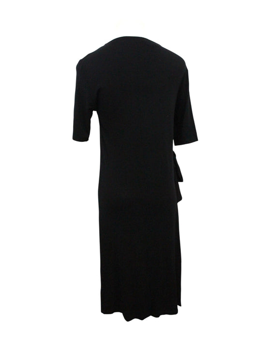 A Black Long Sleeve Dresses from Seraphine in size Maternity-M for maternity. (Back View)