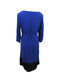 A Blue Long Sleeve Dresses from Seraphine in size Maternity-L for maternity. (Back View)