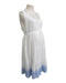 A White Sleeveless Dresses from Seraphine in size Maternity-L for maternity. (Front View)