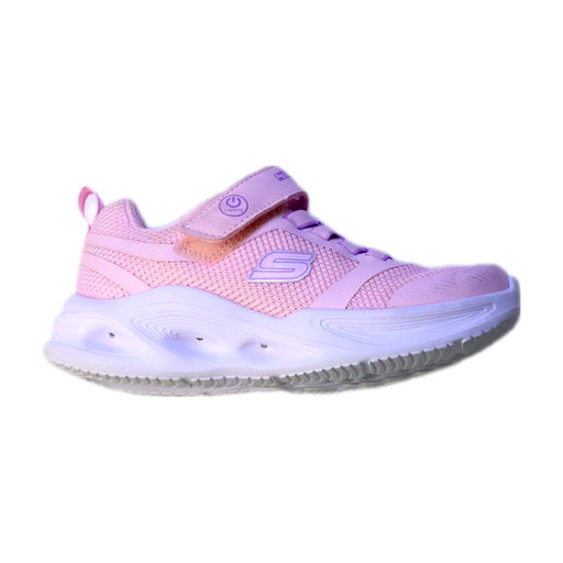 A Pink Sneakers from Skechers in size 4T for girl. (Front View)