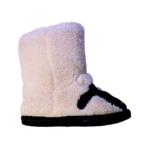 A White Booties from EMU Australia in size 3T for neutral. (Front View)