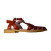 A Brown Sandals from Emile et Ida in size 6T for girl. (Front View)