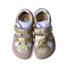 A Gold Sneakers from Shapen in size 4T for girl. (Back View)