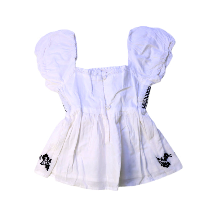 A White Sleeveless Tops from Janie & Jack in size 4T for girl. (Back View)